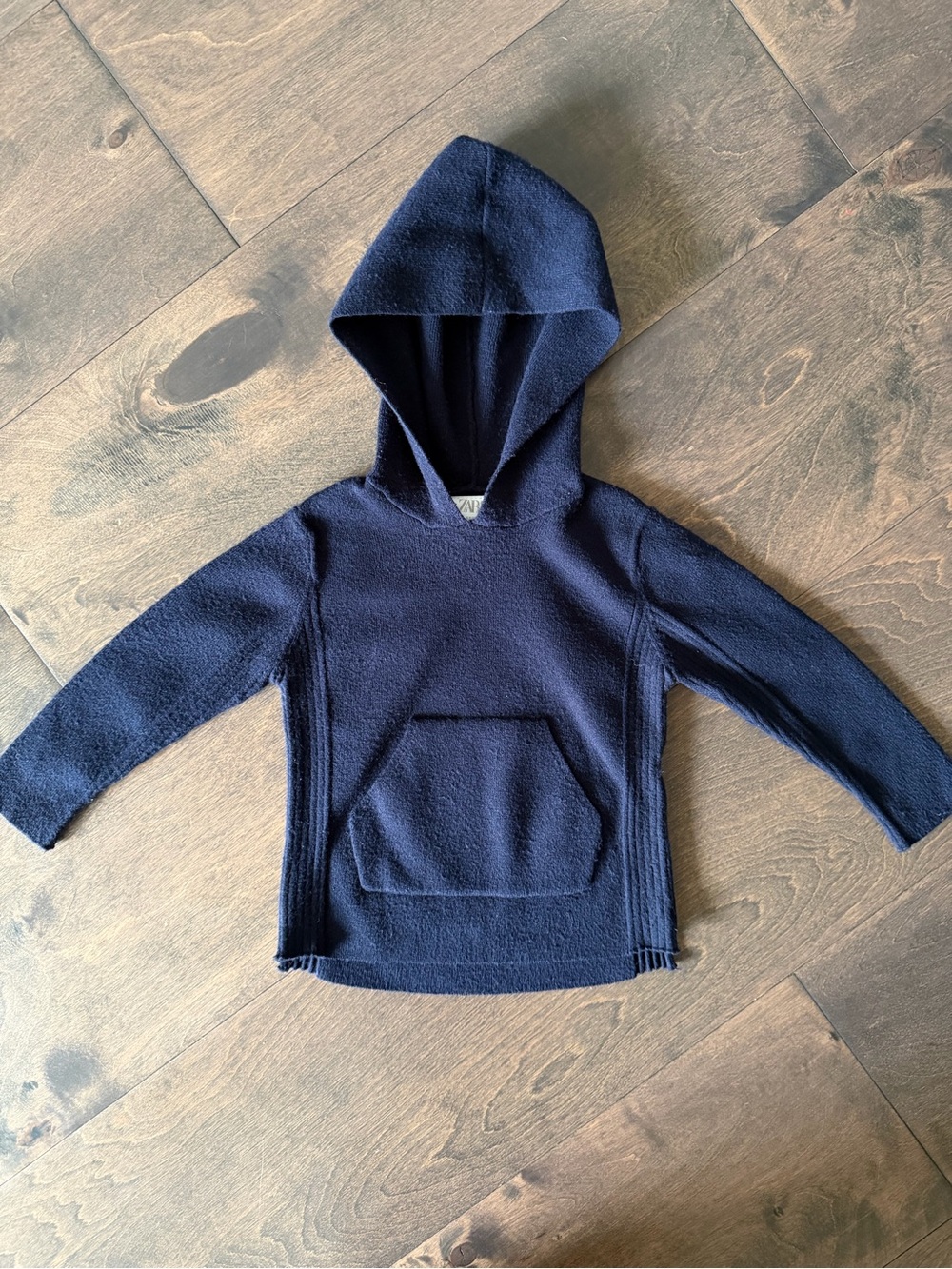 Zara Navy Hooded Kids Sweater